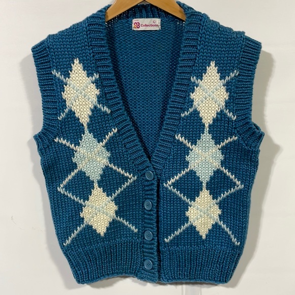Vintage Sweaters Vintage Collections Hand Knit Sweater Vest Poshmark